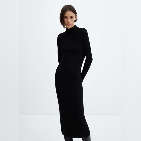 MANGO Knit Midi Dress - Picture 1 of 6